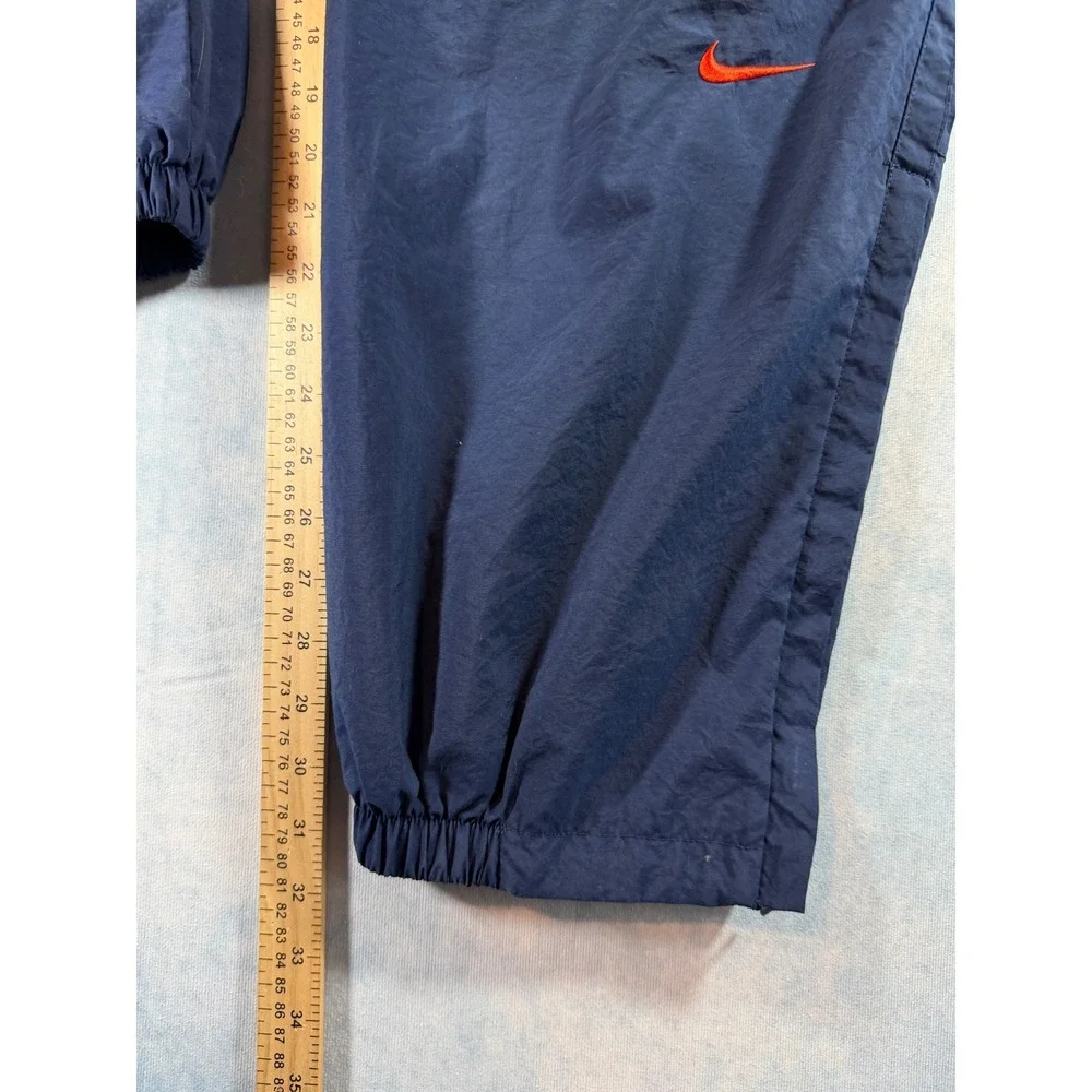 Nike Vintage Track Pants Mens L Navy Blue Excellent Embroidered Swoosh S20510TMS
